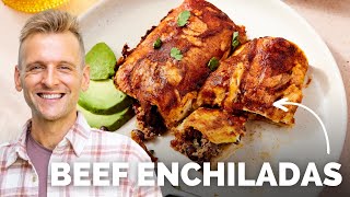 Beef Enchiladas | A delicious weeknight dinner at any time of year!