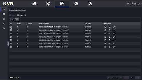 Hikvision NVR GUI 4.30 Export Footage to USB