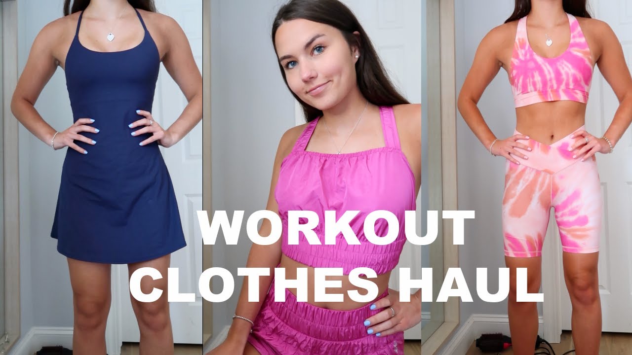 WORKOUT CLOTHES HAUL! lululemon, soulcycle, halara, free people