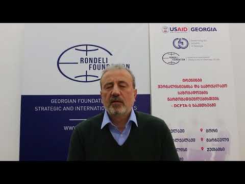 ევროკავშირსა და საქართველოს შორის ასოცირების შესახებ შეთანხმების ზოგადი მიმოხილვა - კახა გოგოლაშვილი