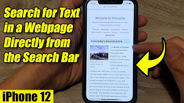iPhone 12: How to Search for Text in a Webpage Directly from the Search Bar