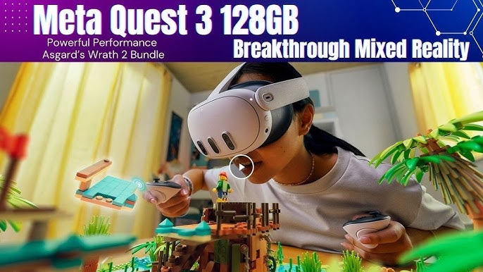 Quest 3 128GB— Breakthrough Mixed Reality — Powerful Performance — Asgard's  Wrath 2 Bundle