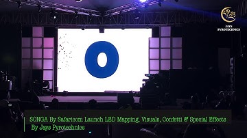 Safaricom Songa App Launch LED Mapping in Nairobi