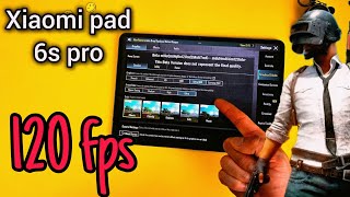 هل Xiaomi pad 6s pro  يدعم 120 فريم