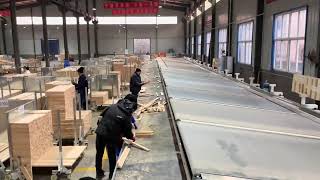 Wood optimizing cut off saw line