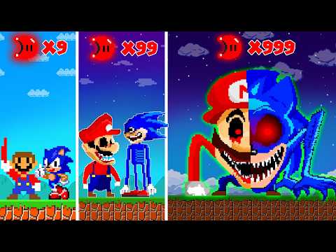 Super Mario Bros., But 999 Moons Turn Mario & Sonic Into MARIO SHIN SONIC TAPES