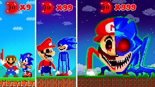 Super Mario Bros., But 999 Moons Turn Mario \u0026 Sonic Into MARIO SHIN SONIC TAPES