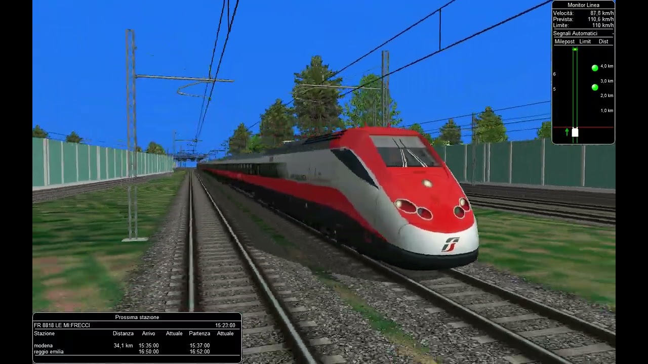 FRECCIAROSSA ETR 500 8818 LECCE MILANO C.LE CAB RIDE BOLOGNA MILANO BY OPEN RAILS.