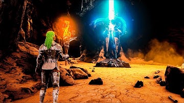 TEK TIER IN THE BEST CAVE ON MTS DAY 1! Ark PvP