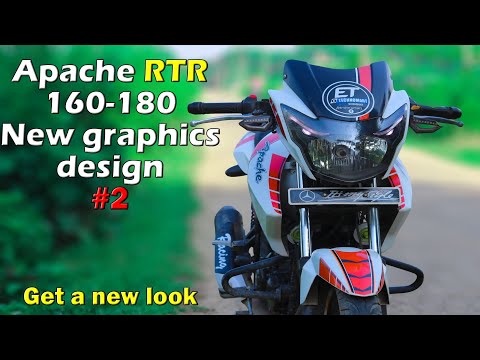 Apache Rtr 160 180 Modification Video No 2 Full Graphics Design