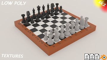 chess board games(part 1) | CGTrader