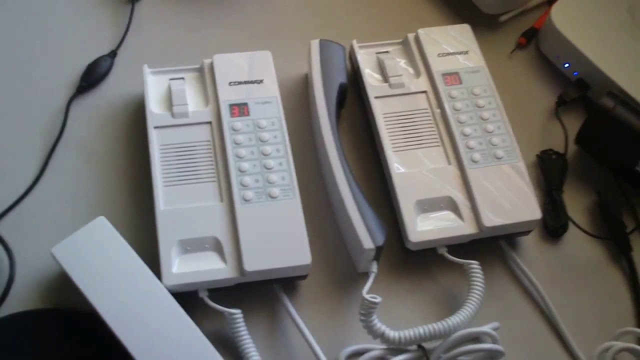 como instalar intercomunicador commax de dos telefonos