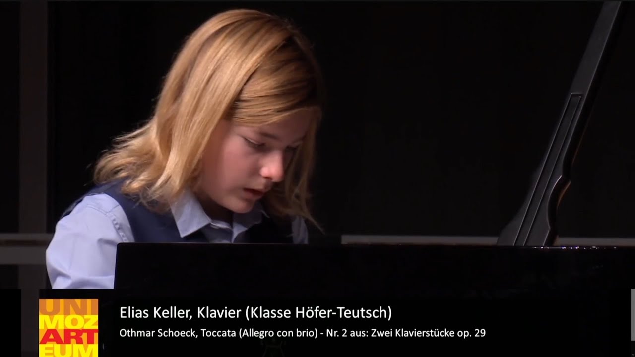 Elias Keller, 13 y, 2021;  Livestream Mozarteum 2021 01 23