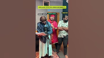 Railway Station Announcement Be Like 😂😂 #vikkals #recordingsessions