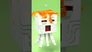 Pouring Minecraft Lava on Ghast 💀🔥