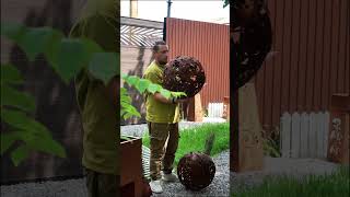 Стильный сад в стиле кортен Metall Korten