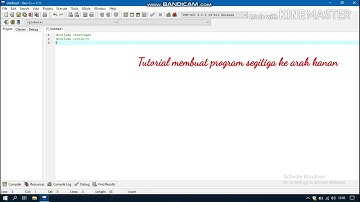 Cara membuat segitiga dengan menggunakan Dev C++