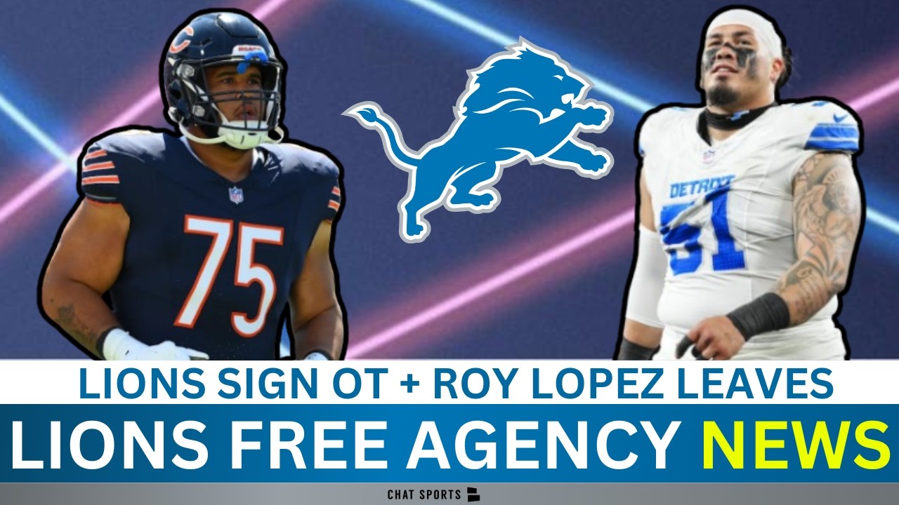 Lions News: Lions Sign OT In Free Agency + Roy Lopez & Kyle Allen Leave The Lions