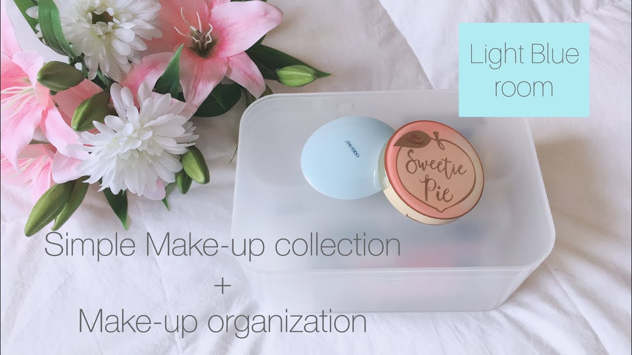 My minimalist Makeup collection + Makeup organization (MUJI)