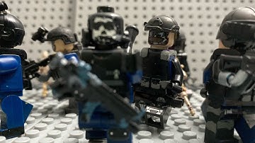 Custom Lego SWAT/special forces minifigures