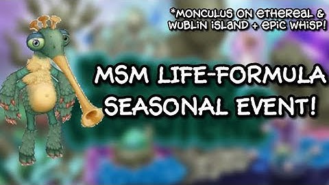LIFE-FORMULA EVENT ON MSM! #msm #gaming #ethereal #island #event