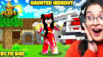 Building the HAUNTED HIDEOUT in METEOR CITY 👻🎃| mcFleet Day 115 ✨