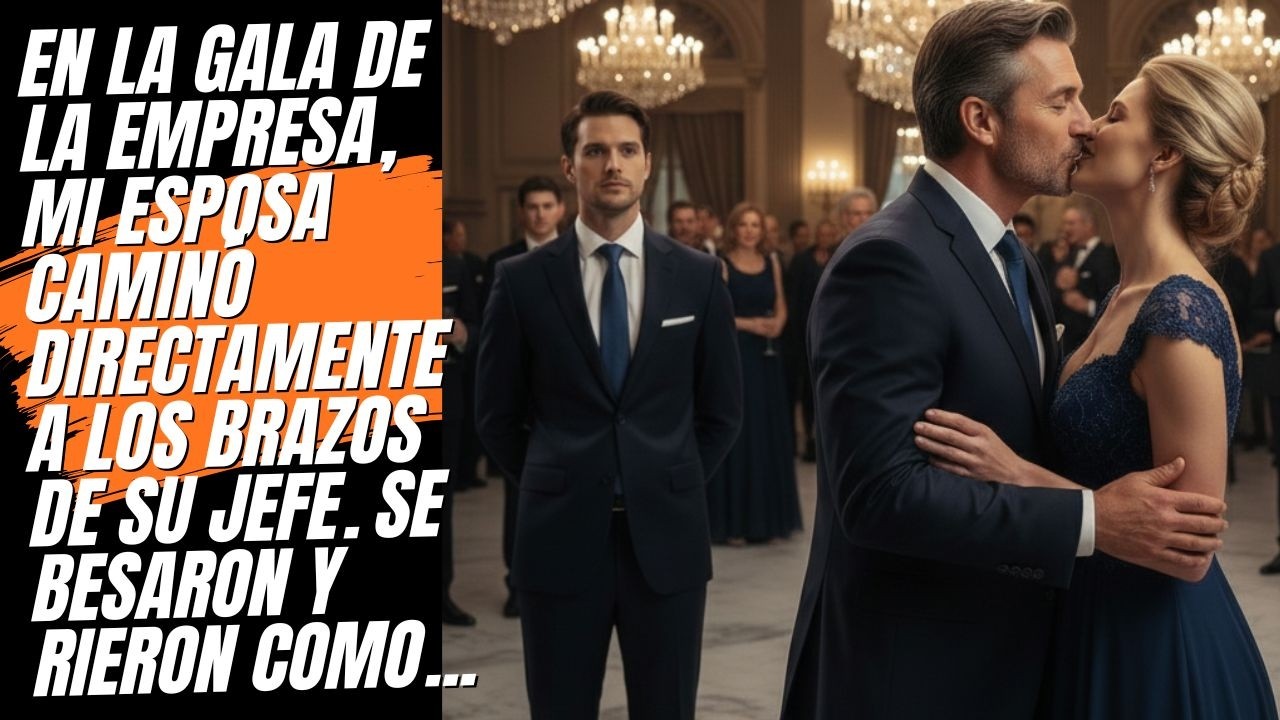 En la Gala de la Empresa, Mi Esposa Se Lanzó a los Brazos de su Jefe… Me Congelé Cuando...