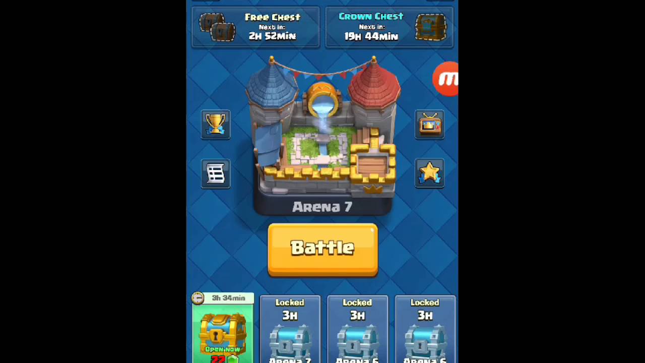 Clash royal- arena 4,5,6,7,8 deck.