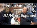 Fender Master Builder Reviews Mexico / USA Strats - Tells Us What's Missing! #TGU19