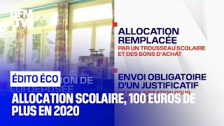 Allocation scolaire, 100 euros de plus en 2020