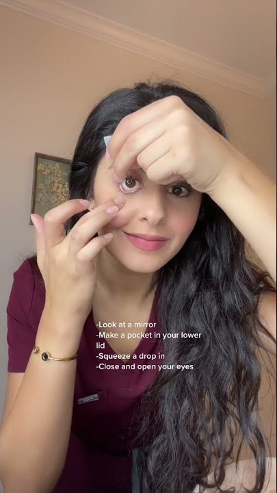 How to Apply Eye Drops - Easy Hack