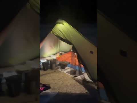 シックスムーンデザインズのディシュッツタープ冬の雨キャンプでも活躍#ソロキャンプ #ulキャンプ #バックパックキャンプ