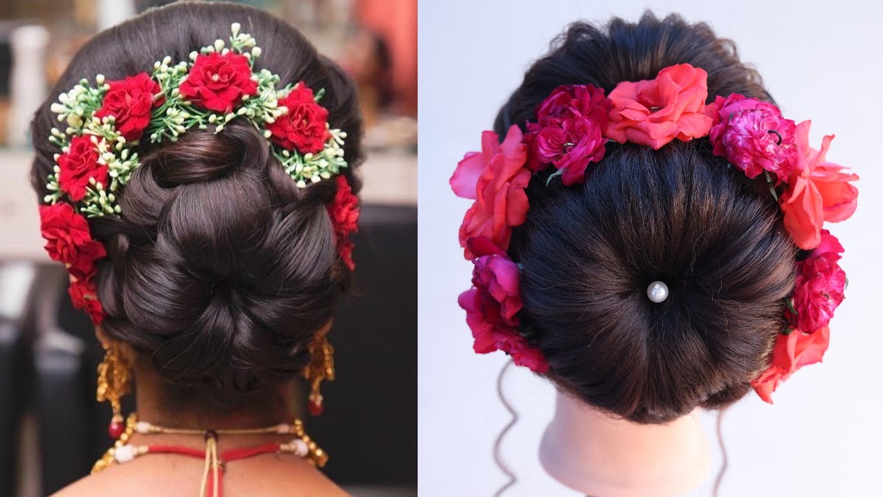 Gajra Hair style For wedding/Juda Hairstyle Idea/Indian Unique Flower –  Affinity Giya