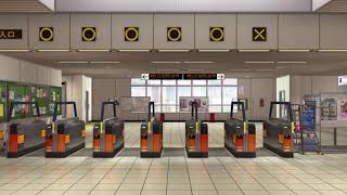 Japanese Subway Station Interior 3D Model by Tomoplace screenshot 3