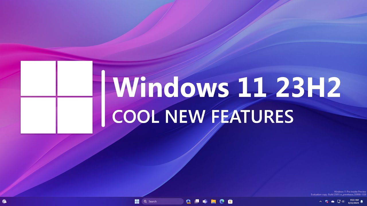 Windows 11 23H2: Top three new features