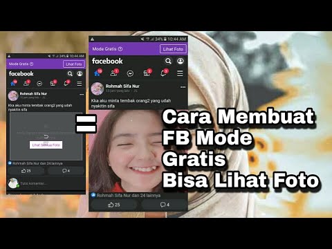 CARA MEMBUAT FB MODE GRATIS TAPI BISA LIHAT POTO | TUTORIAL FACEBOOK