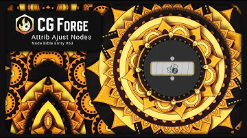 Houdini  | Attribute Adjust Nodes | Node Bible Quick Tips