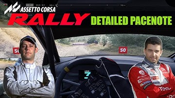 More Detailed Pacenote for Assetto Corsa Rally (Paul Coleman / Scott Martin mod SHOWCASE)