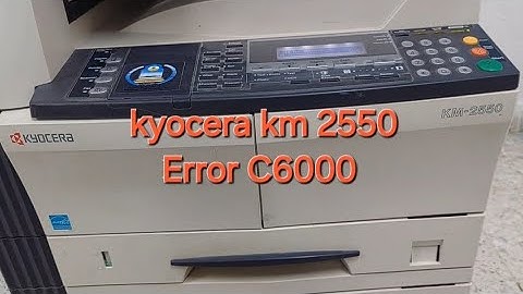 Kyocera km 2550 Error C6000