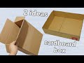 2 great ideas that i made from cardboard box| diy cardboard crafts