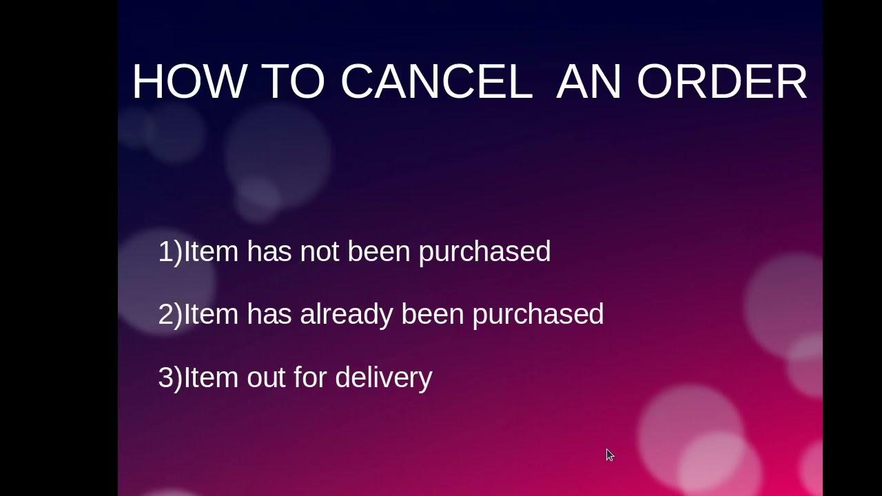 How to Cancel Order on Home Depot YouTube