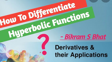 The Derivatives 03 || Derivative  of hyperbolic functions|| Class 12 Mathematics||NEB Curriculum.