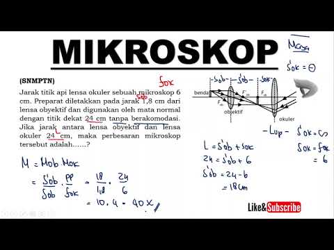 CARA MENGHITUNG PERBESARAN TOTAL MIKROSKOP MATA BERAKOMODASI MAKSIMUM |  Alat Optik Fisika Kelas 11
