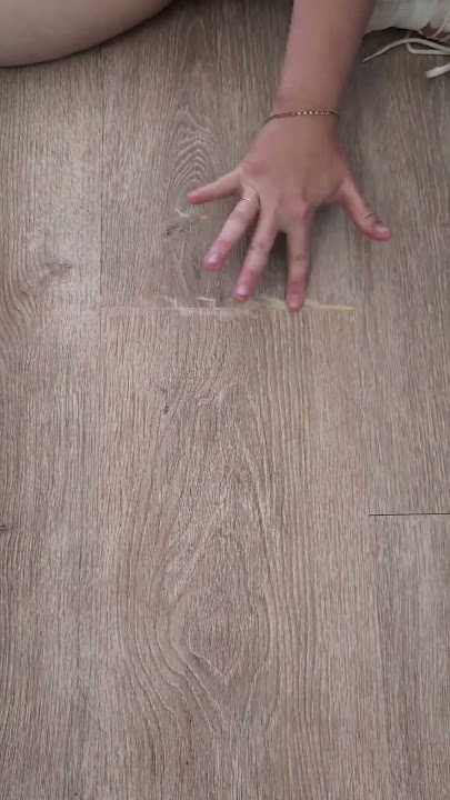 The best tip for getting rid of chips & gaps in your vinyl flooring! #shorts #flooring #diy