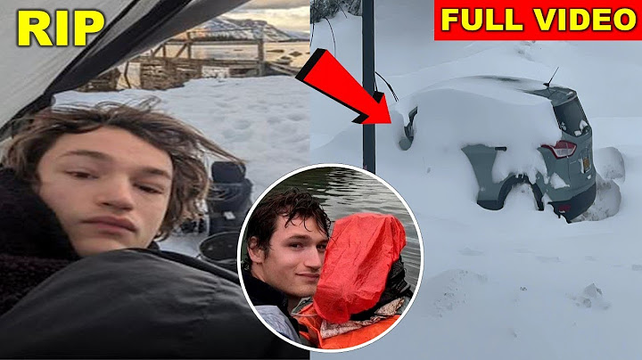 Youtuber Storm De Beul Last Video before freezes to death in snowstorm while filming himself