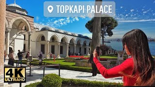 ISTANBUL, Turkey - A STUNNING PALACE TOUR, TOPKAPI MUSEUM [ 4K ULTRA]