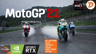 MotoGP 21 RYZEN 7 5800H RTX 3060 | TEST GAMING ACER NITRO 5 AN515-45 INDONESIA