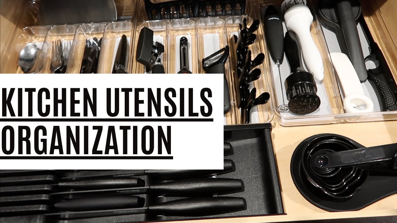 Matte Black Kitchen Silverware & Utensils Organization Amazon