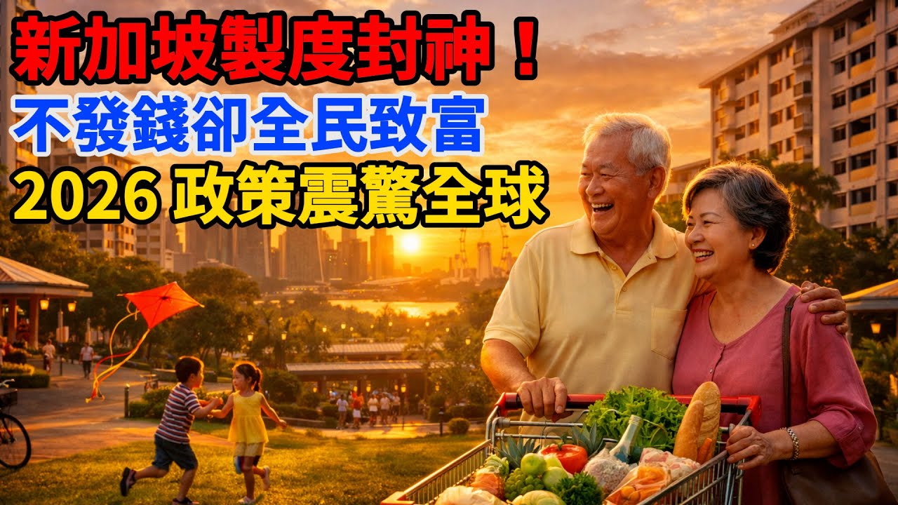 封神！新加坡 2026 福利碾壓全球：不發錢卻家家戶戶受益，買菜養老全兜底！