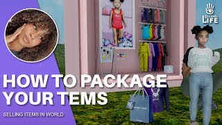 How To Package Items To Sale In World | Second Life